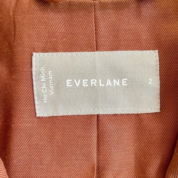 Everlane - The Cotton-Linen Blazer, Size 2, Color: Soft Rust, NWOT - Picture 8 of 9